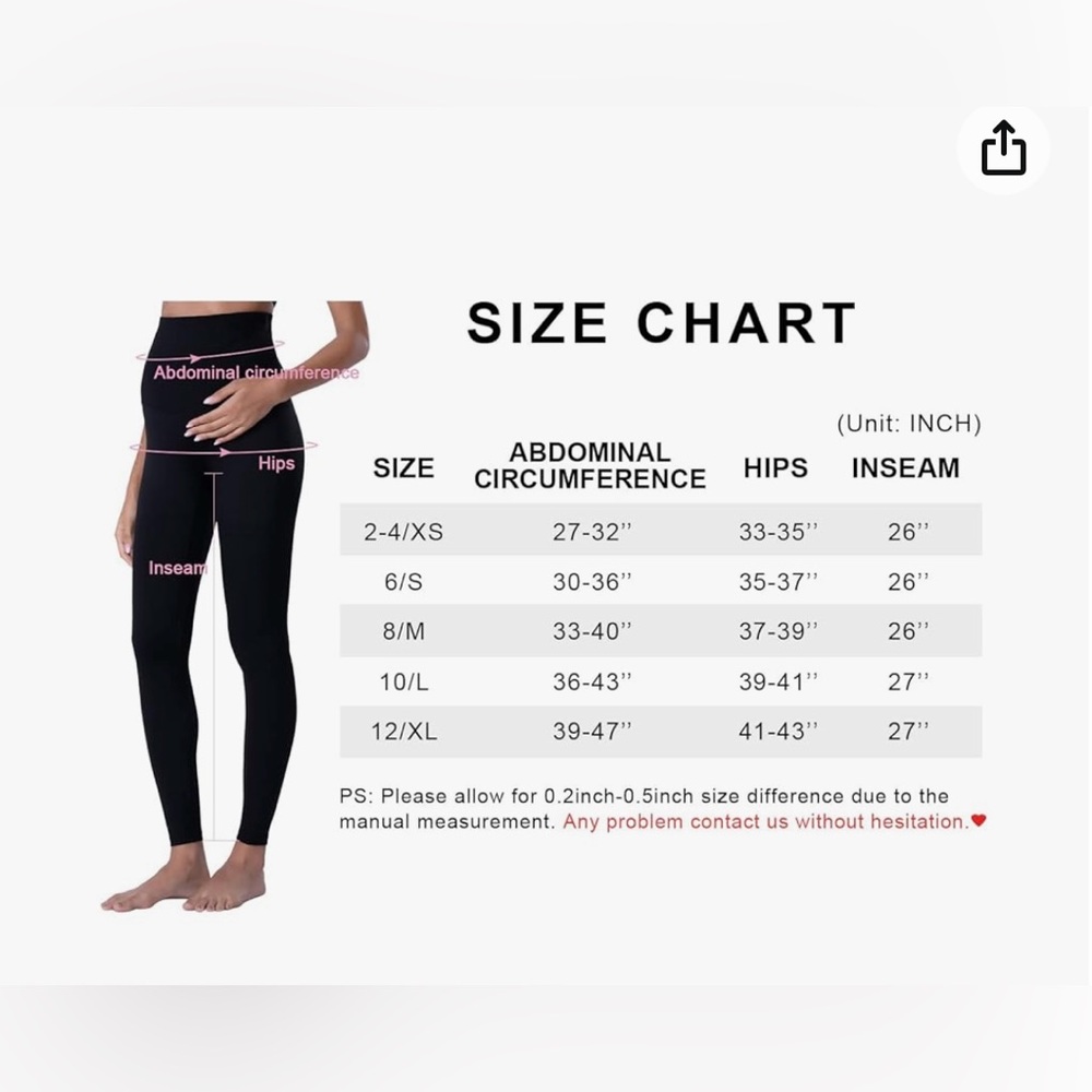 Poshdivah women’s maternity leggings over the belly pregnancy yoga pants active - Picture 6 of 6